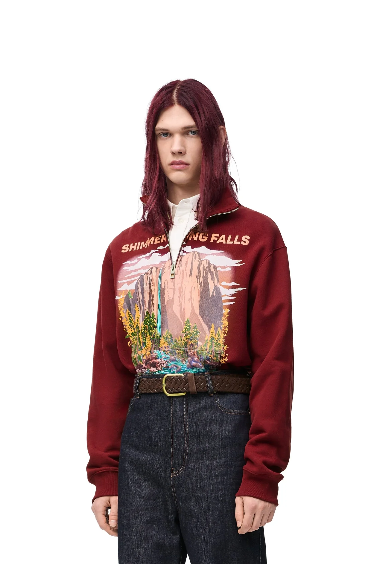 로에베 집업 스웨트셔츠