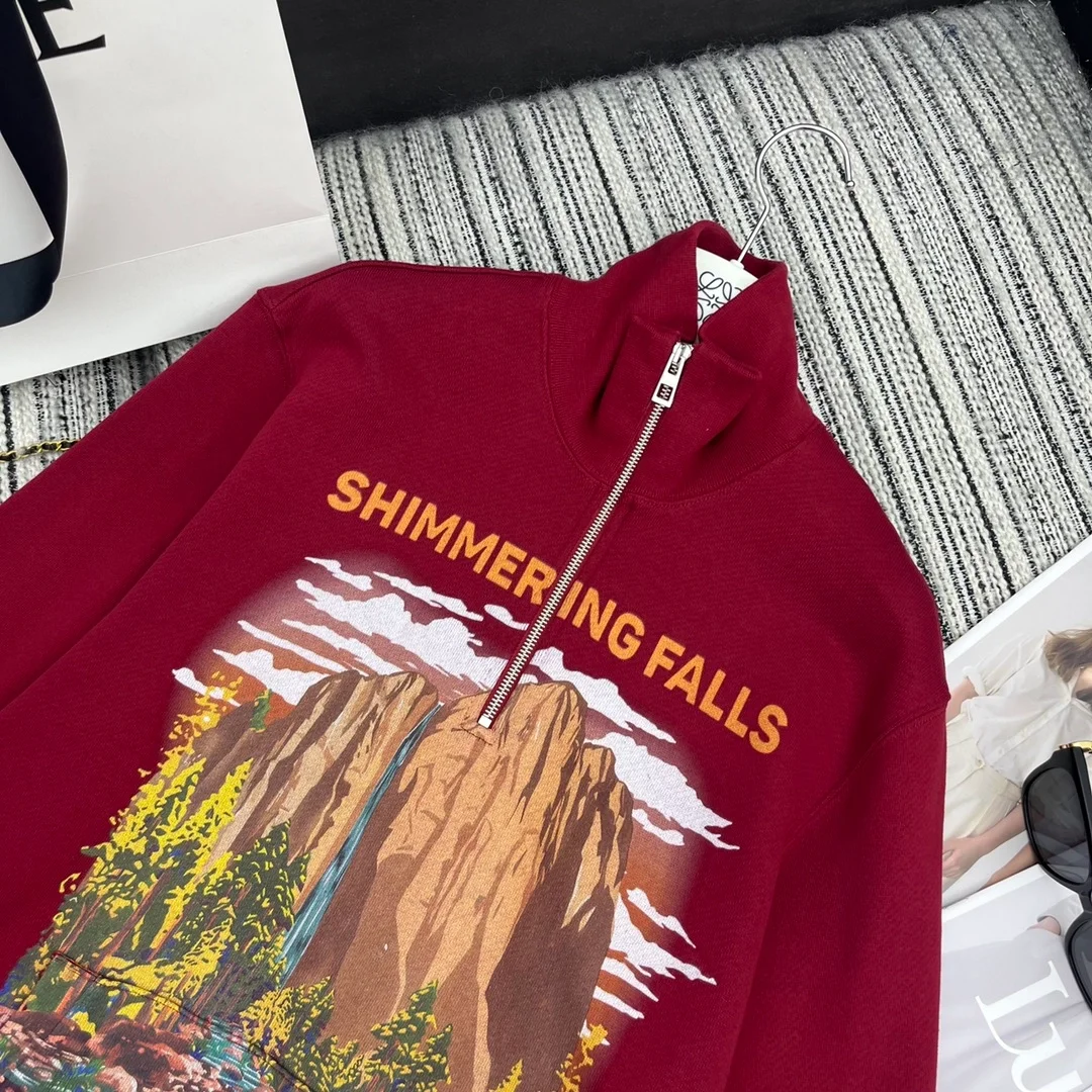 로에베 집업 스웨트셔츠