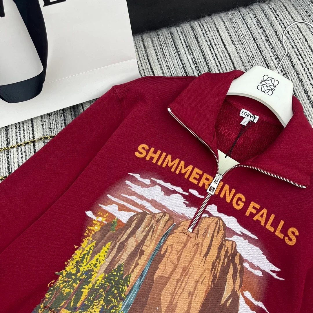 로에베 집업 스웨트셔츠