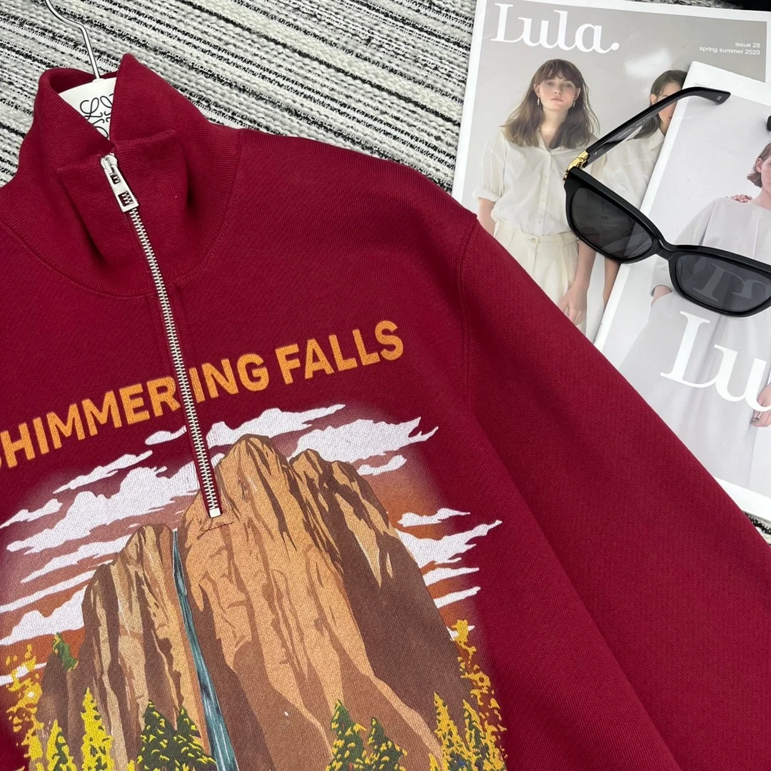 로에베 집업 스웨트셔츠