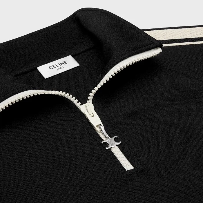 셀린느 더블 페이스 저지 트러커 스웨트셔츠