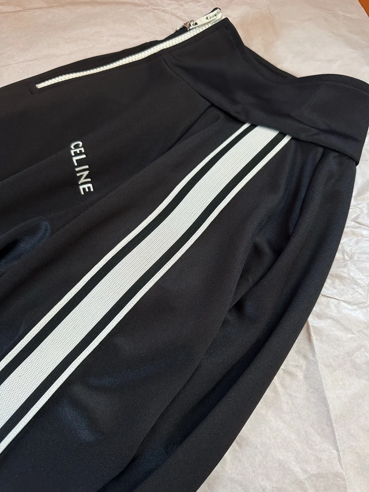 셀린느 더블 페이스 저지 트러커 스웨트셔츠