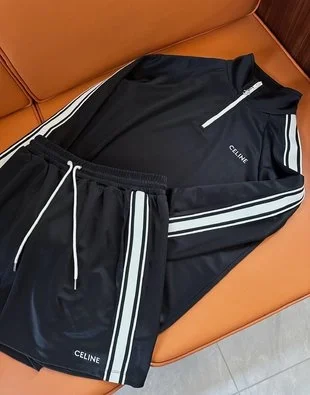 셀린느 더블 페이스 저지 트러커 스웨트셔츠