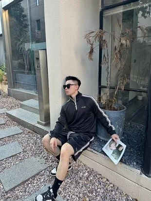 셀린느 더블 페이스 저지 트러커 스웨트셔츠