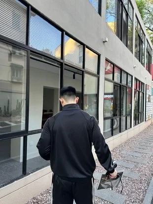 셀린느 더블 페이스 저지 트러커 스웨트셔츠