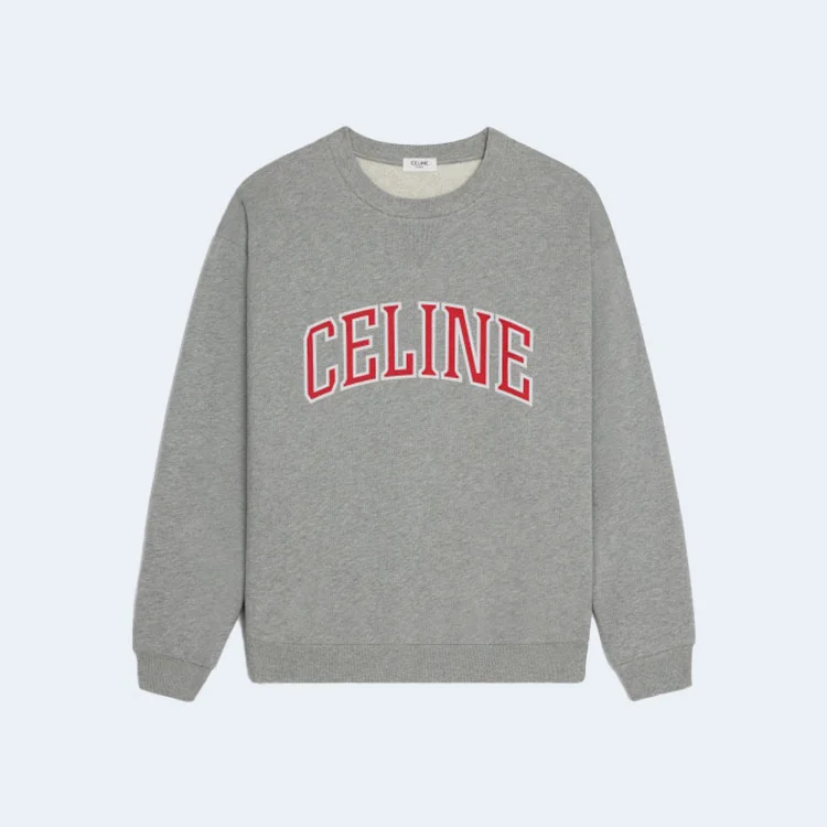 셀린느 루즈 스웨트셔츠 코튼 플리스