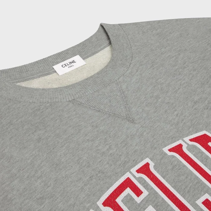 셀린느 루즈 스웨트셔츠 코튼 플리스