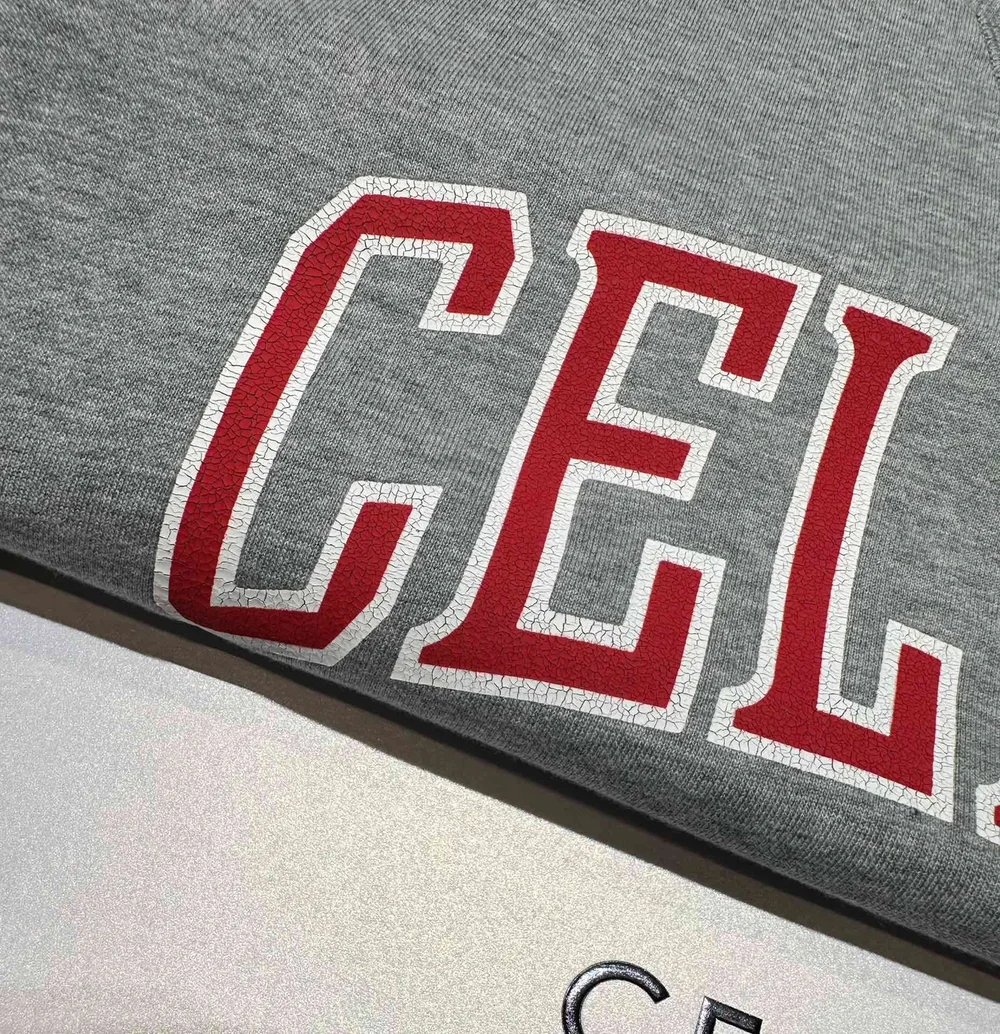 셀린느 루즈 스웨트셔츠 코튼 플리스