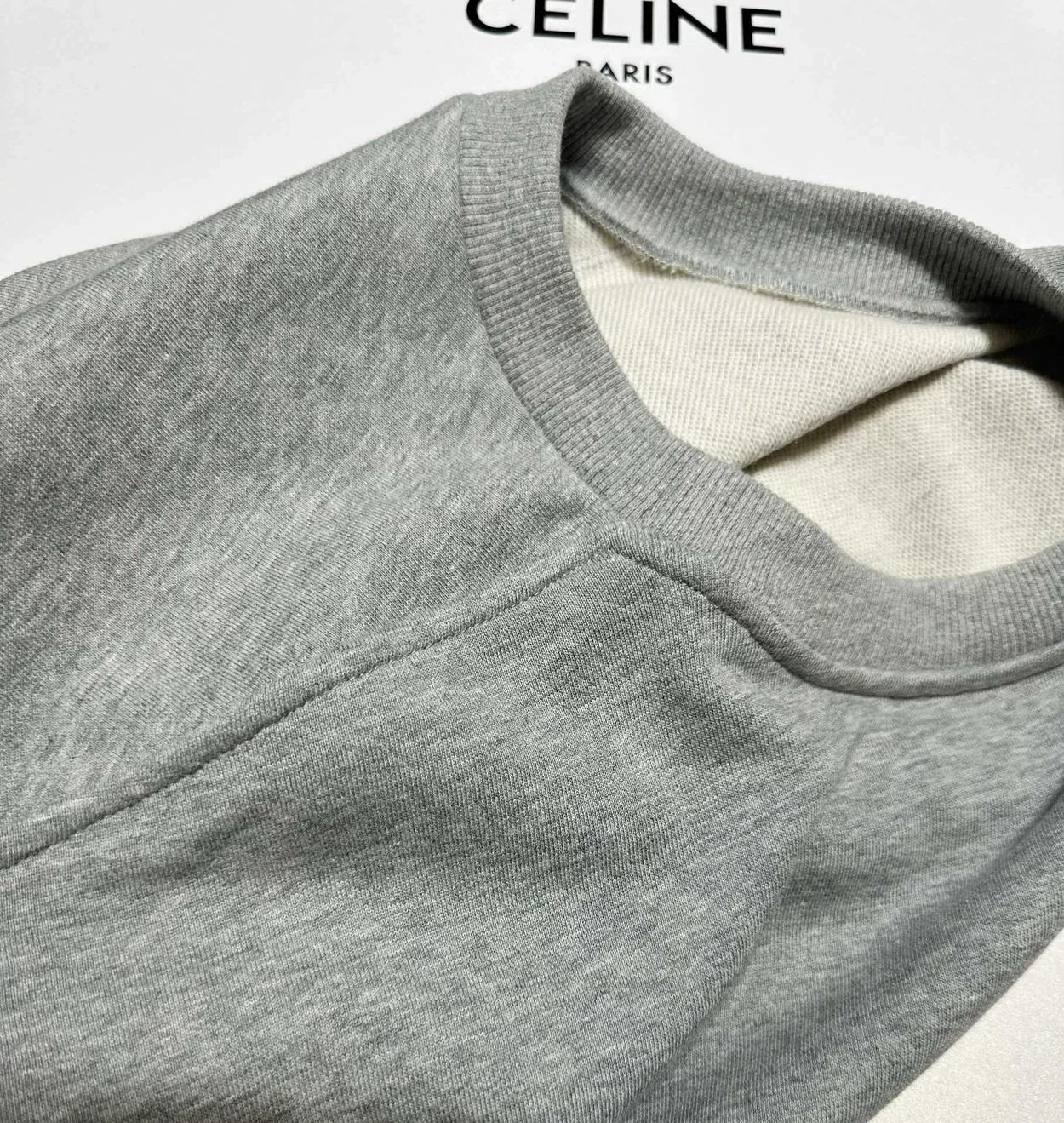 셀린느 루즈 스웨트셔츠 코튼 플리스