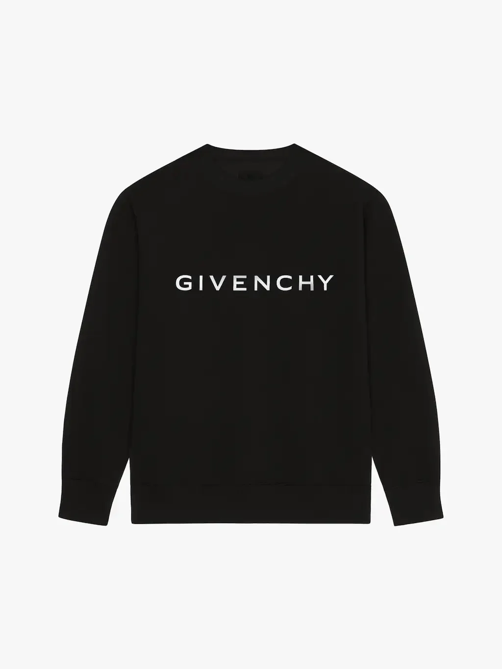 지방시 맨투맨 슬림 핏 스웨트셔츠 블랙