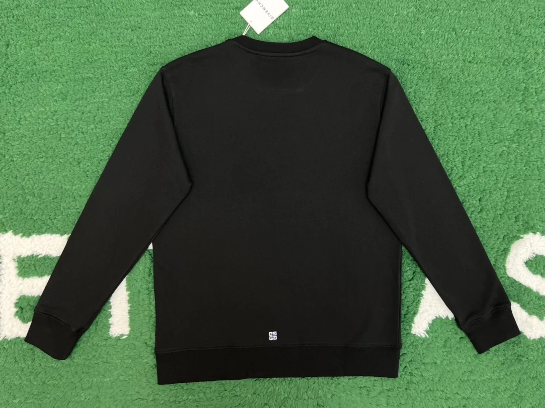 지방시 맨투맨 슬림 핏 스웨트셔츠 블랙