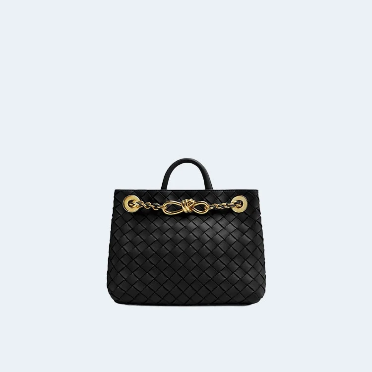 보테가 베네타 스몰 안디아모 체인백 블랙
