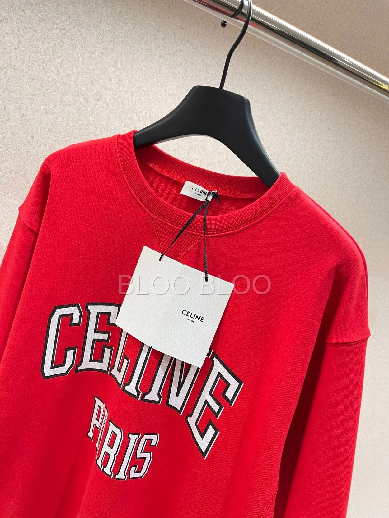 셀린느 코튼 플리스 루즈 프로폰드 스웨트셔츠