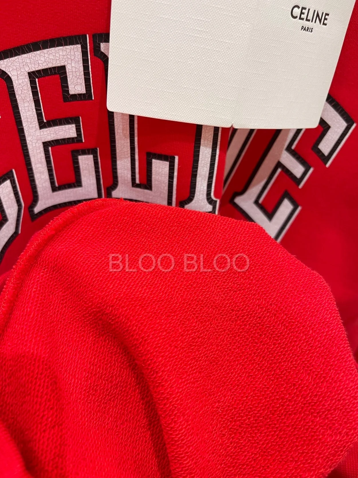 셀린느 코튼 플리스 루즈 프로폰드 스웨트셔츠