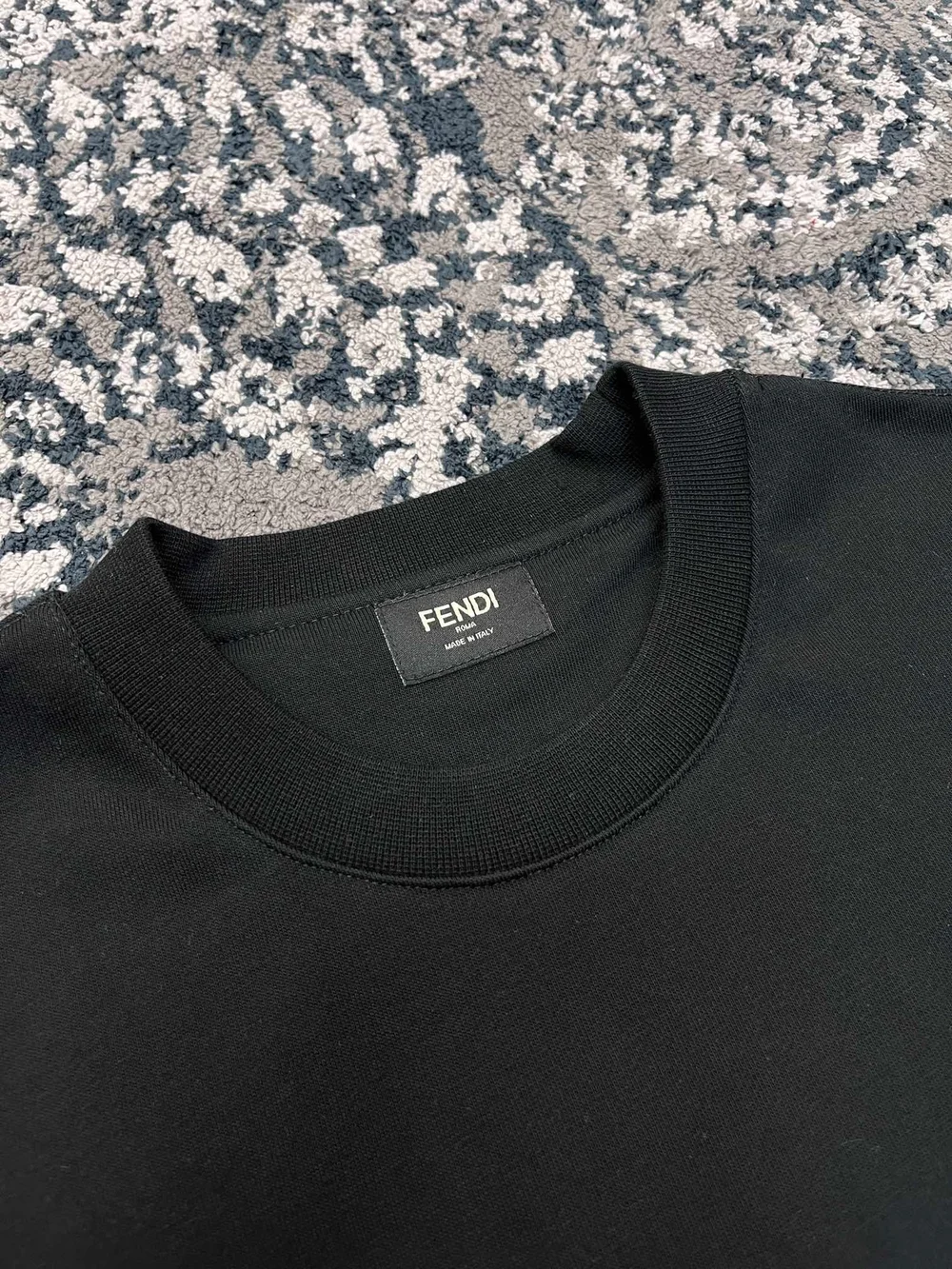 펜디 블랙 저지 스웨트셔츠