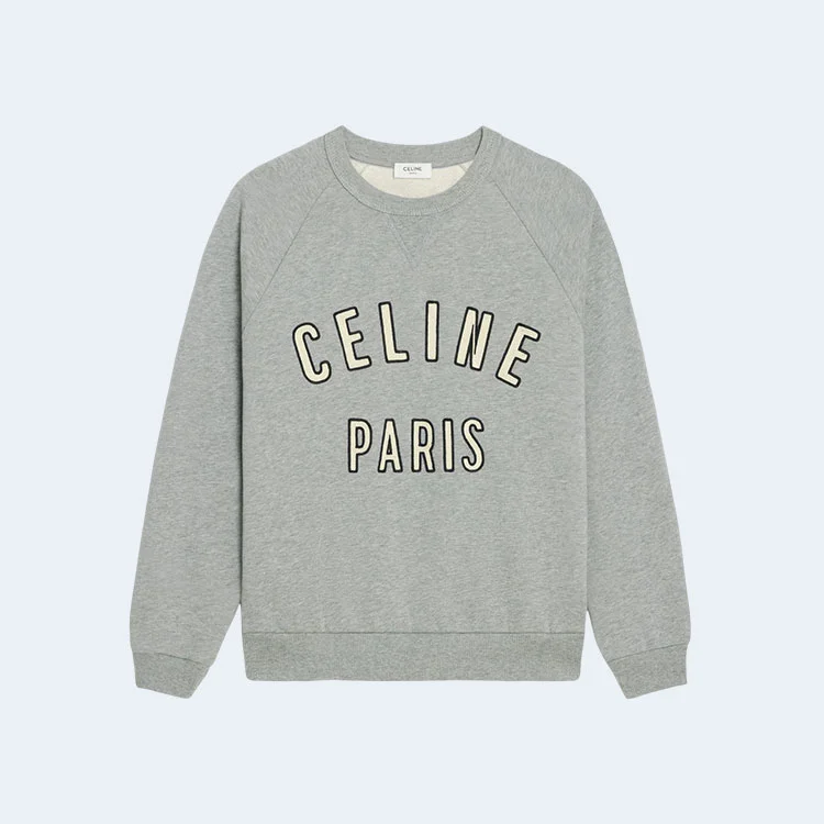 셀린느 파리 루즈 스웨트셔츠 그레이