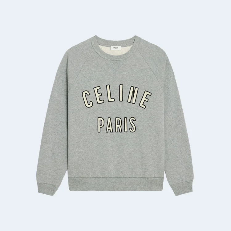 셀린느 파리 루즈 스웨트셔츠 그레이