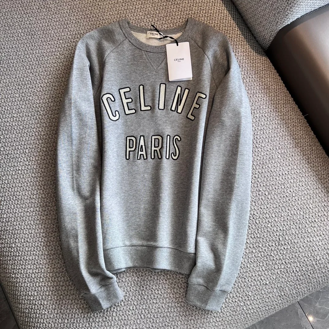 셀린느 파리 루즈 스웨트셔츠 그레이