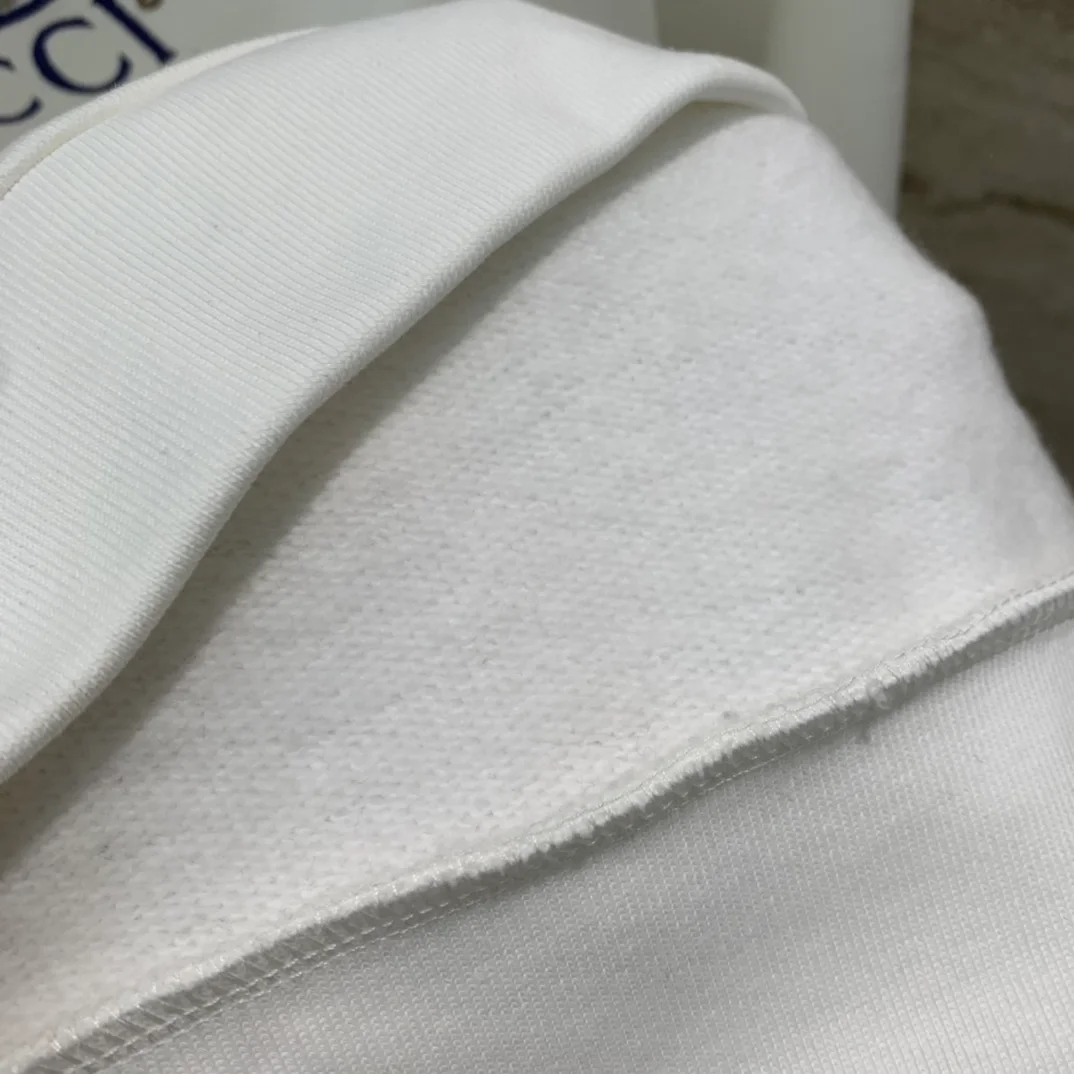 구찌 자수 코튼 저지 스웨트셔츠