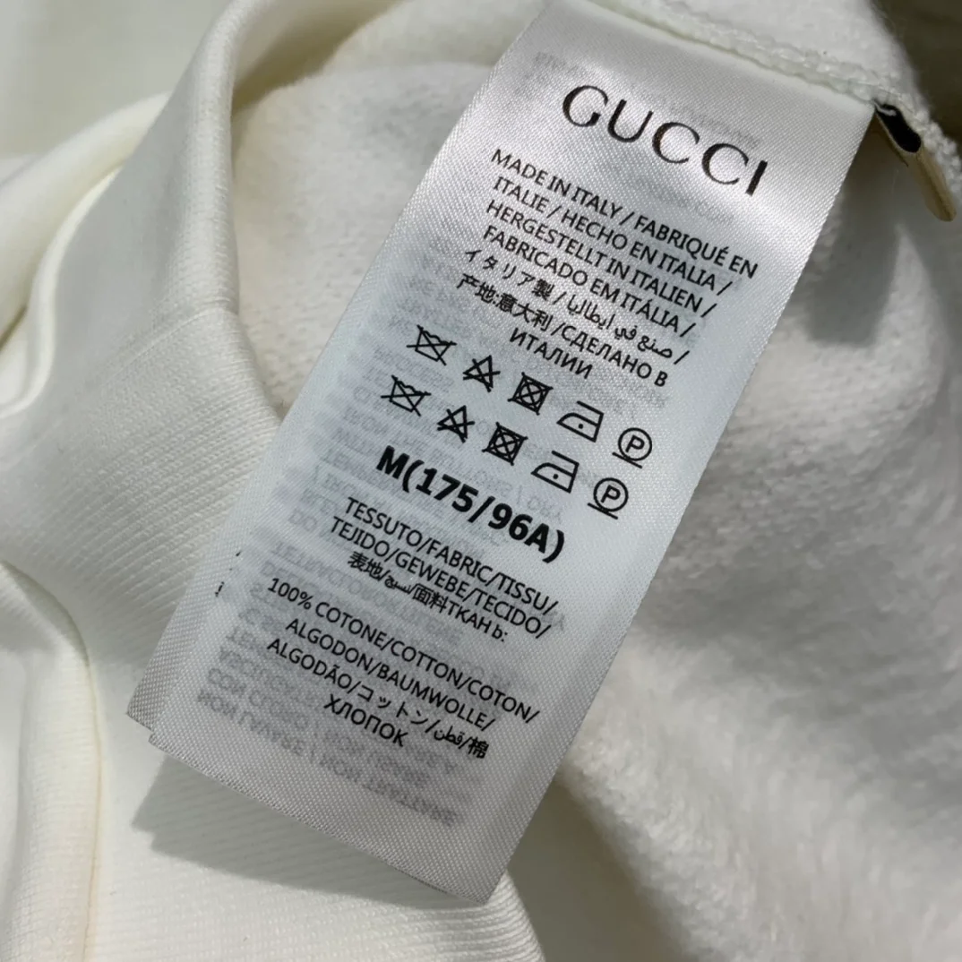 구찌 자수 코튼 저지 스웨트셔츠