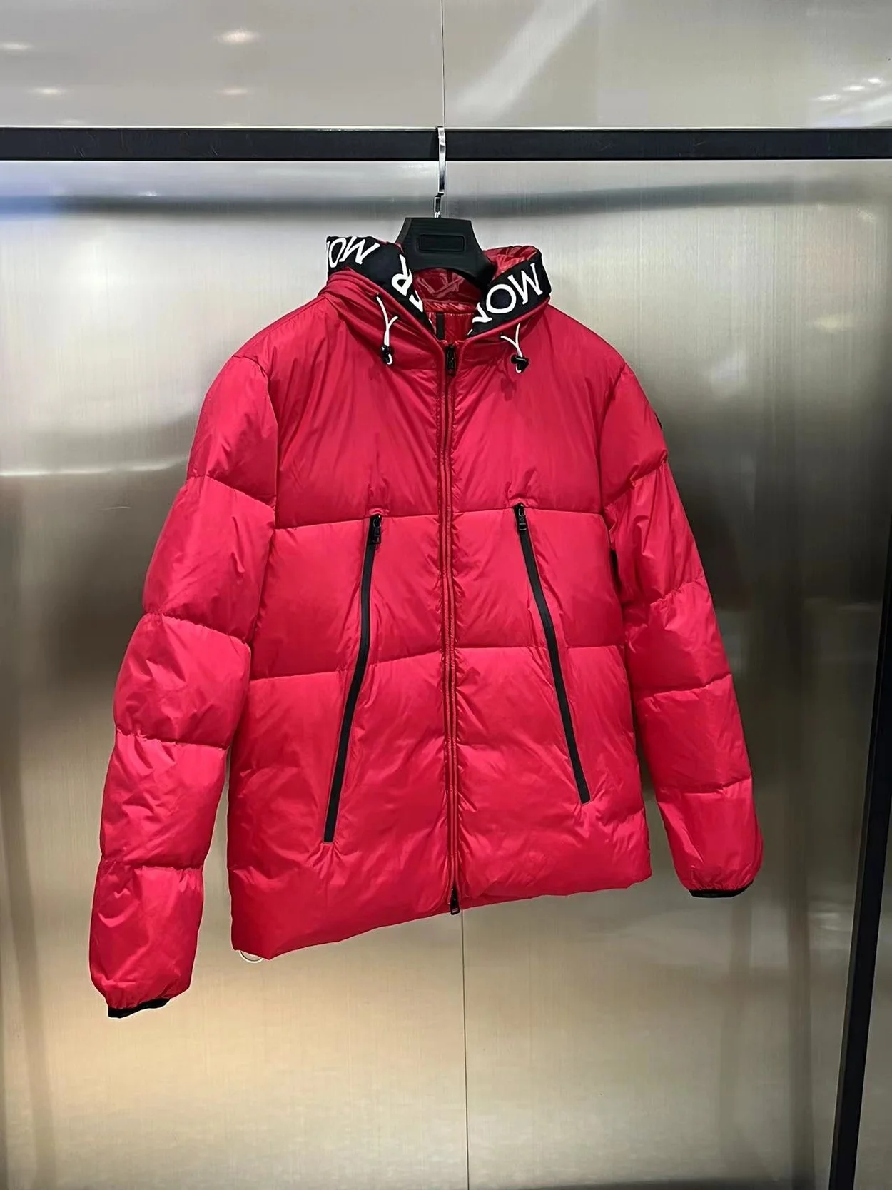 몽클레어 몬트클라 쇼트 다운 자켓 레드