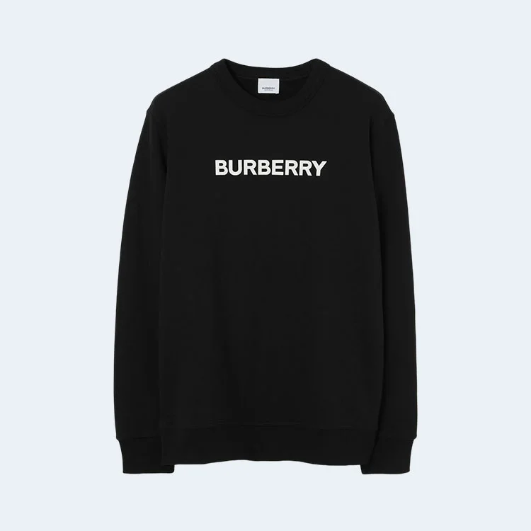버버리 로고 코튼 스웨트셔츠