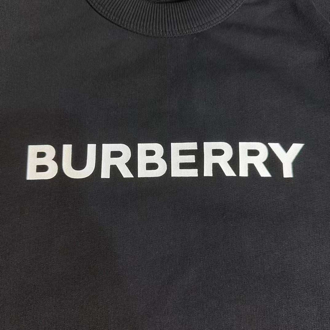 버버리 로고 코튼 스웨트셔츠