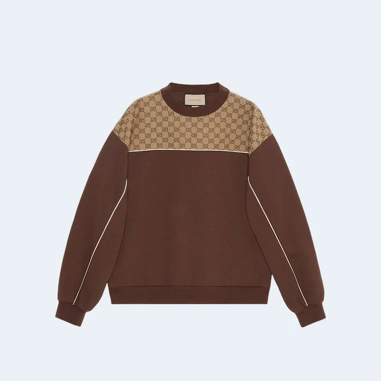 구찌 1921 로고 오버핏 코튼 맨투맨