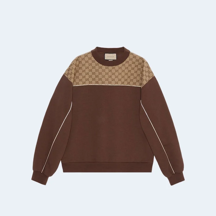 구찌 1921 로고 오버핏 코튼 맨투맨