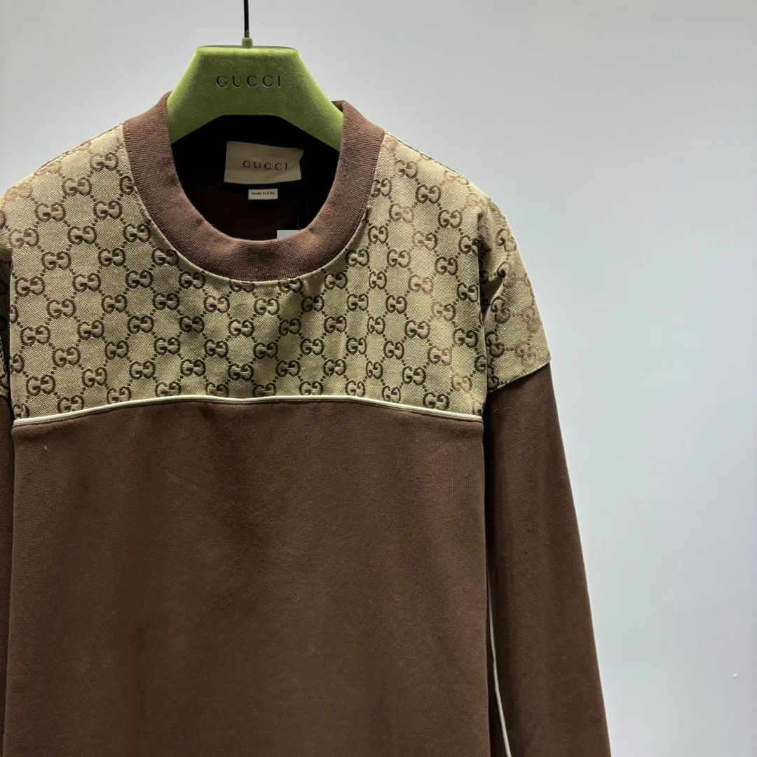 구찌 1921 로고 오버핏 코튼 맨투맨