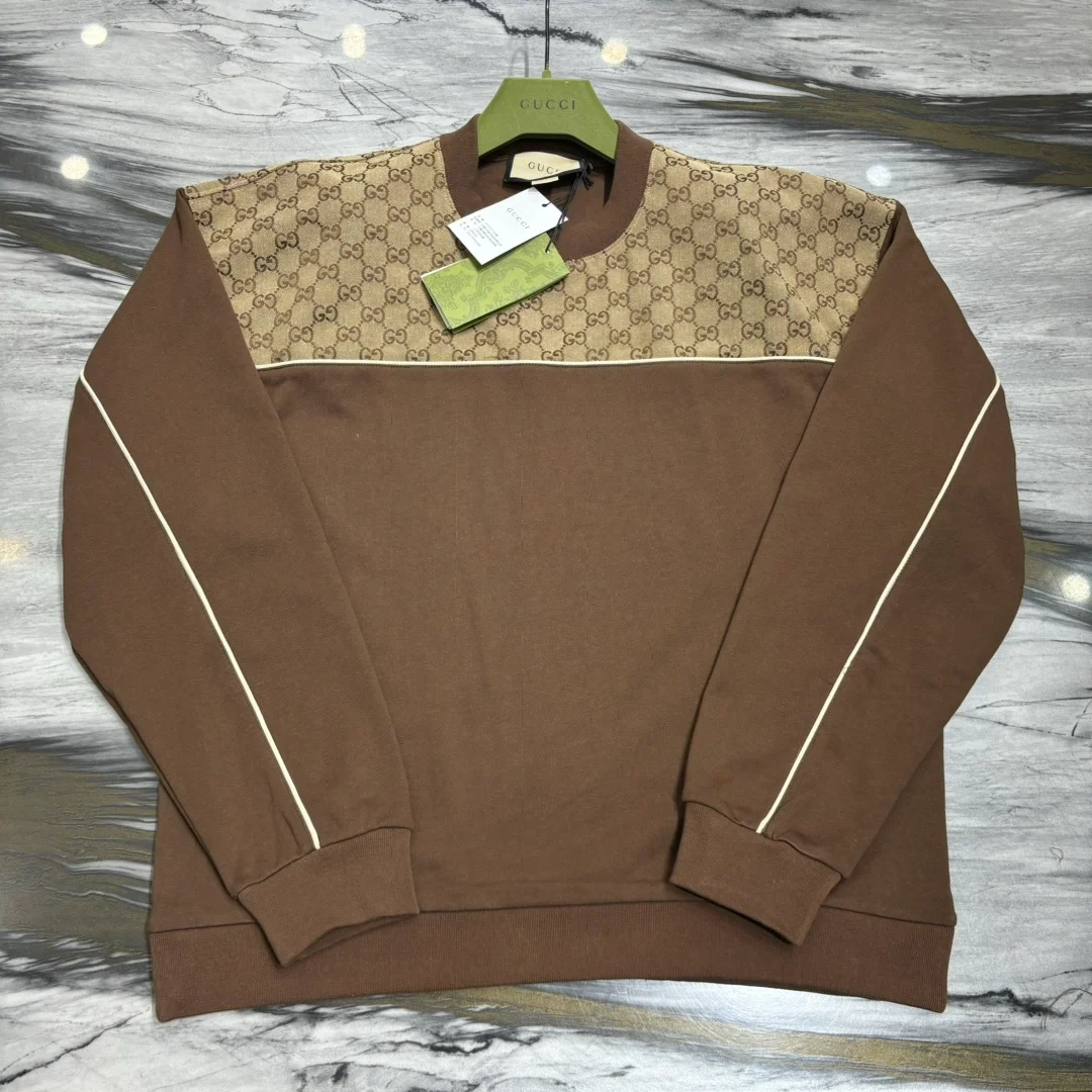 구찌 1921 로고 오버핏 코튼 맨투맨