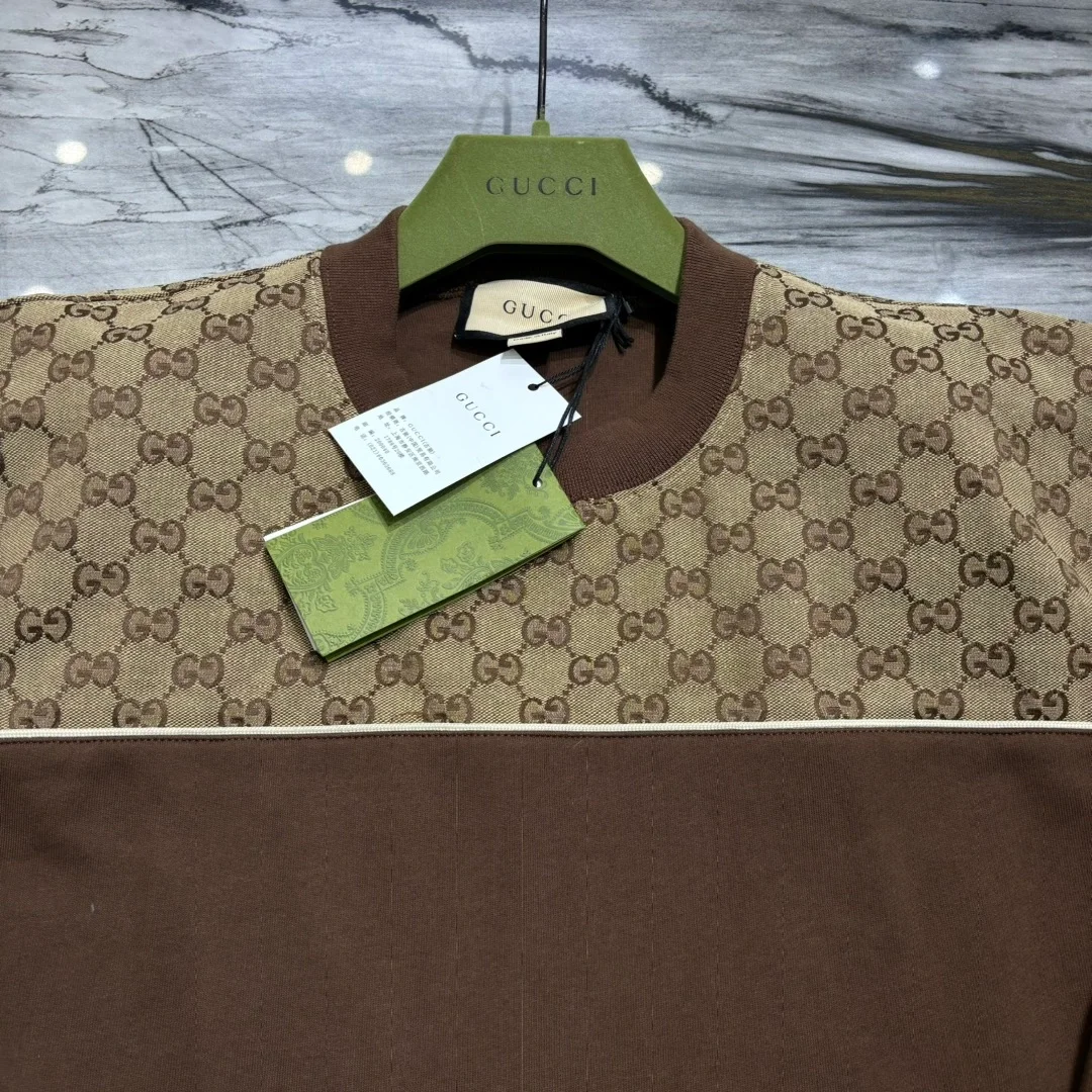 구찌 1921 로고 오버핏 코튼 맨투맨