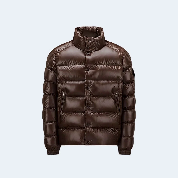 몽클레어 룰 쇼트 다운 재킷 브라운