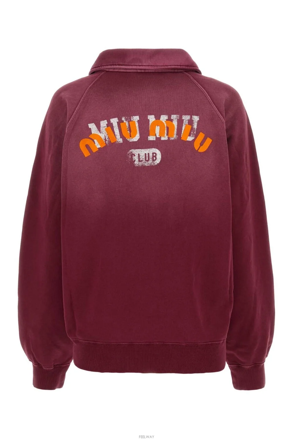 미우미우 롱 슬리브 폴로 로고