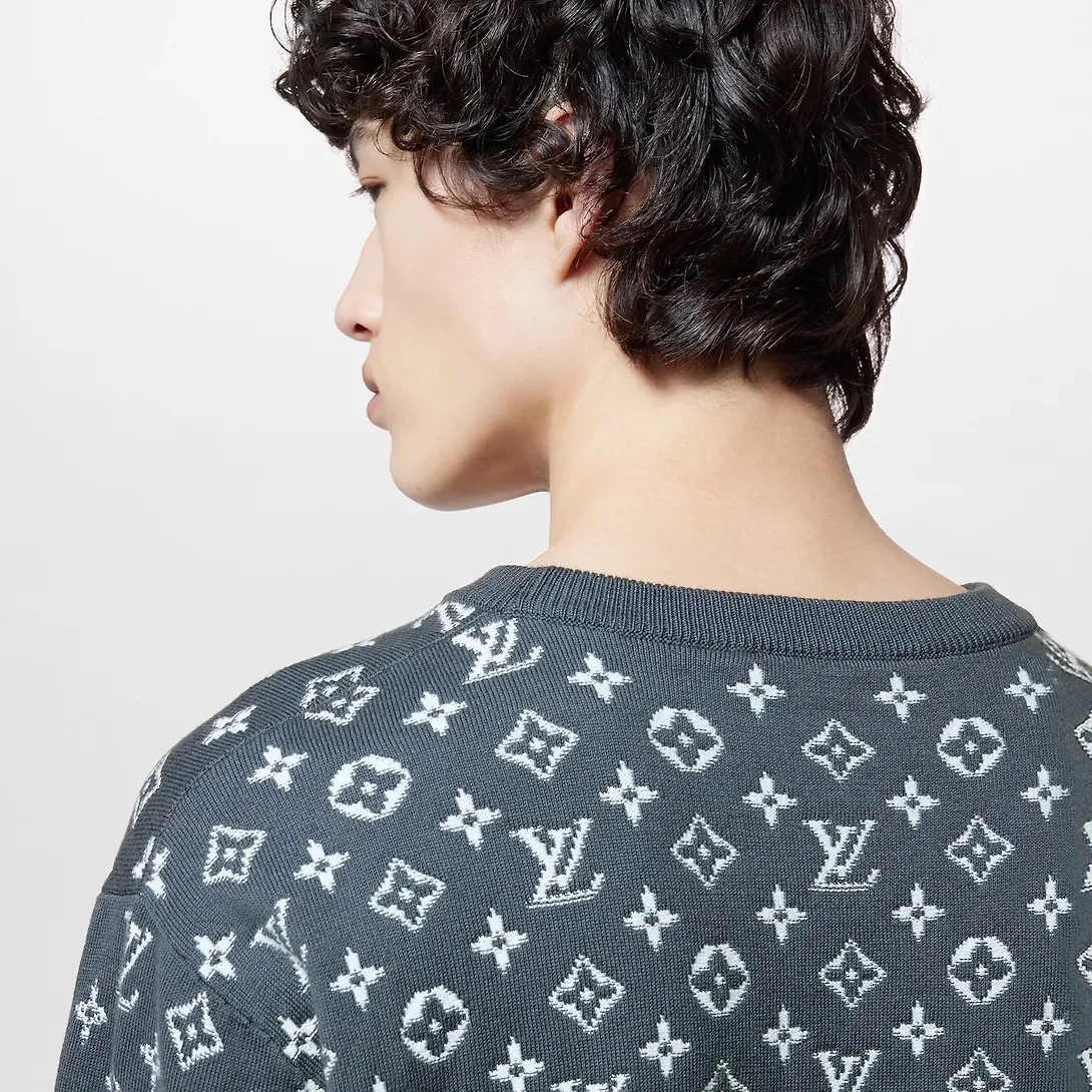 루이비통 그라디언트 코튼 크루넥 맨투맨 1AFAPQ