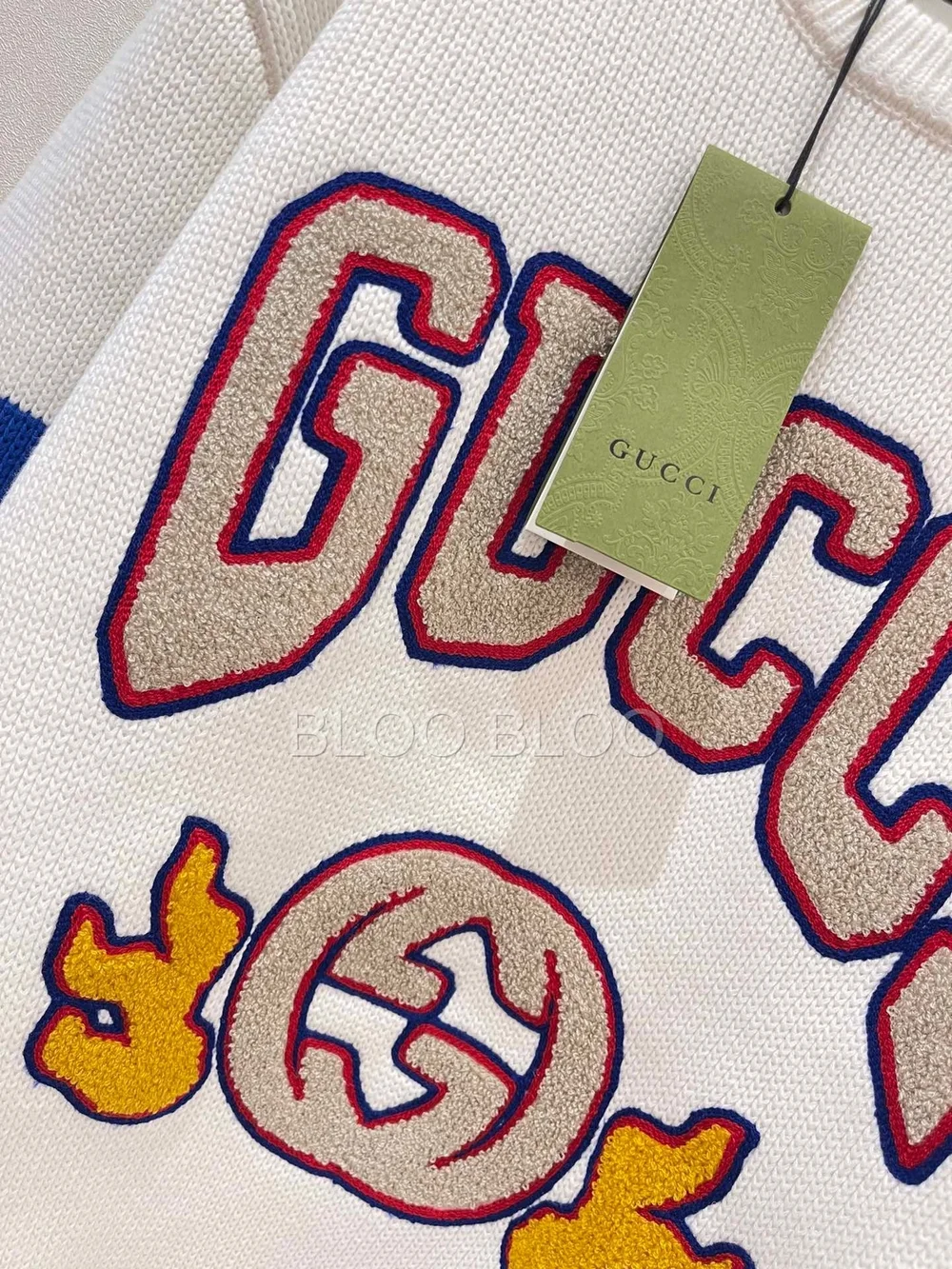 구찌 엠브로이더리 코튼 점퍼