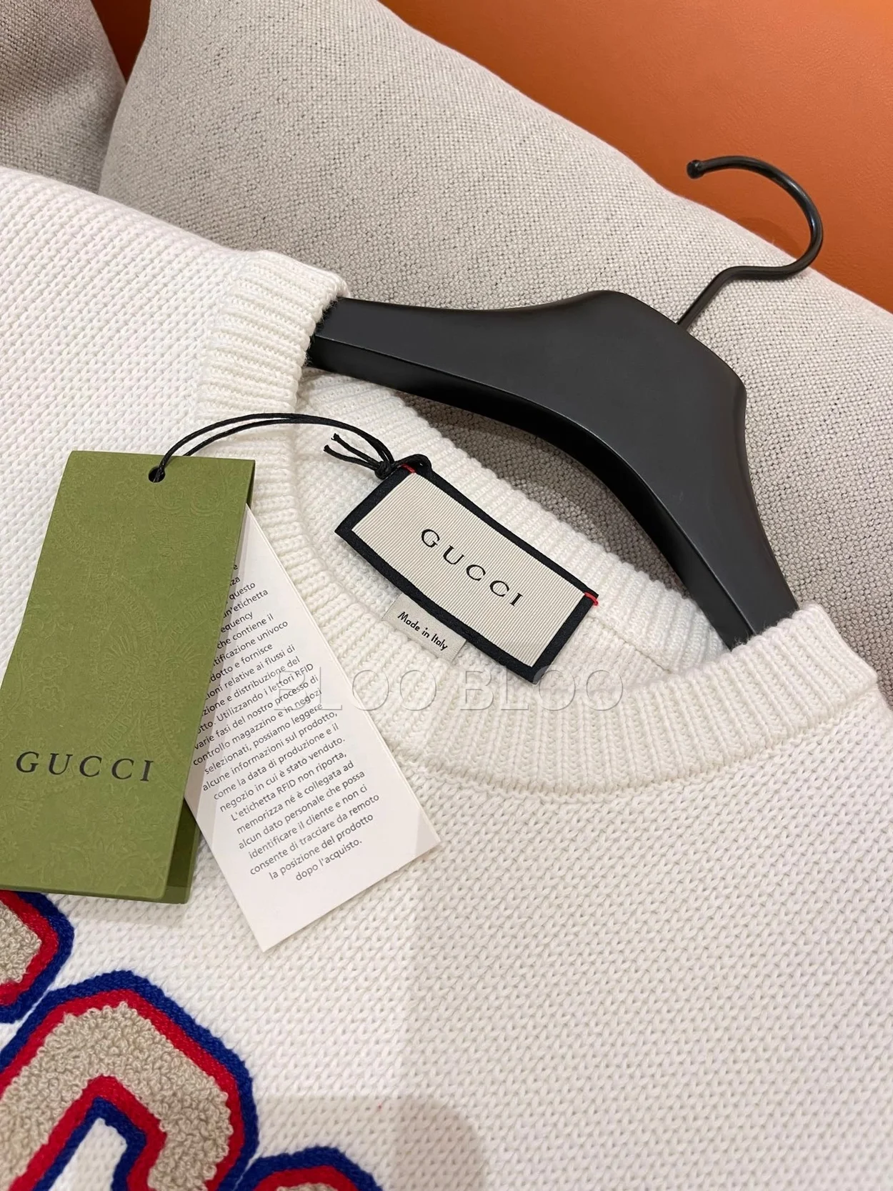 구찌 엠브로이더리 코튼 점퍼