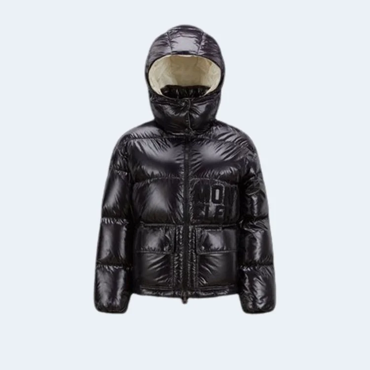 몽클레어 아바에 숏 패딩 다운 자켓 블랙