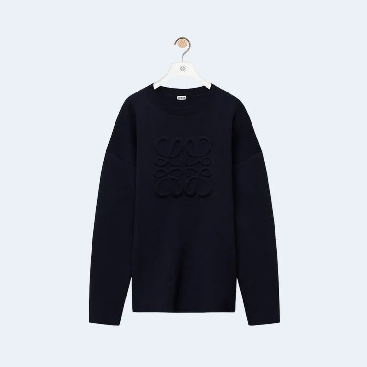 로에베 루프백 코튼 플리스 스웨트셔츠