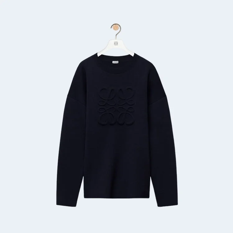 로에베 루프백 코튼 플리스 스웨트셔츠