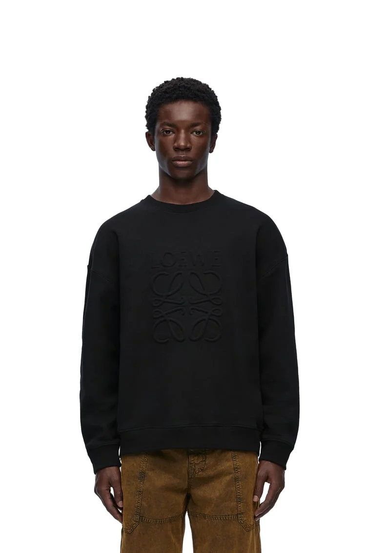 로에베 루프백 코튼 플리스 스웨트셔츠