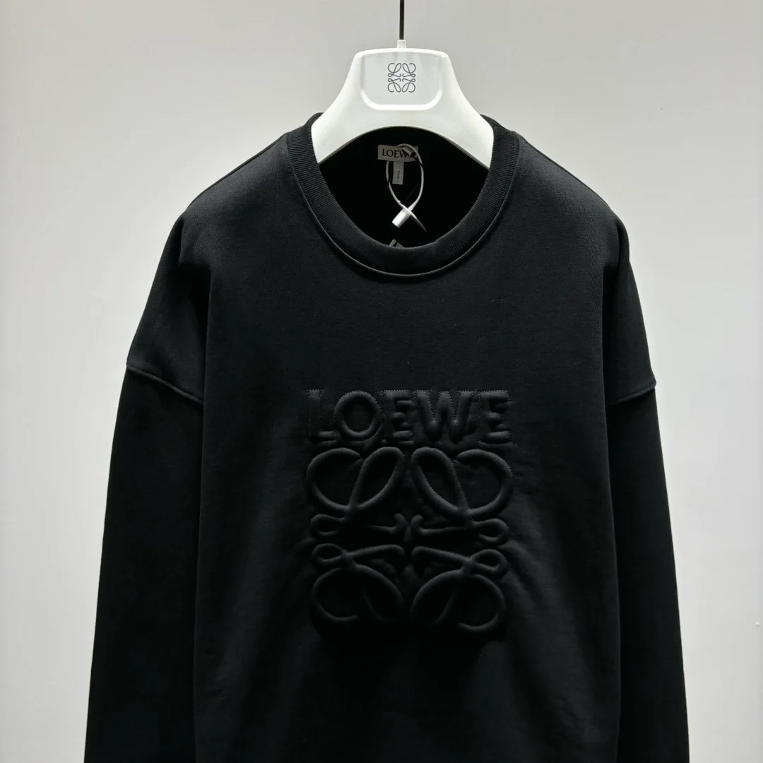 로에베 루프백 코튼 플리스 스웨트셔츠