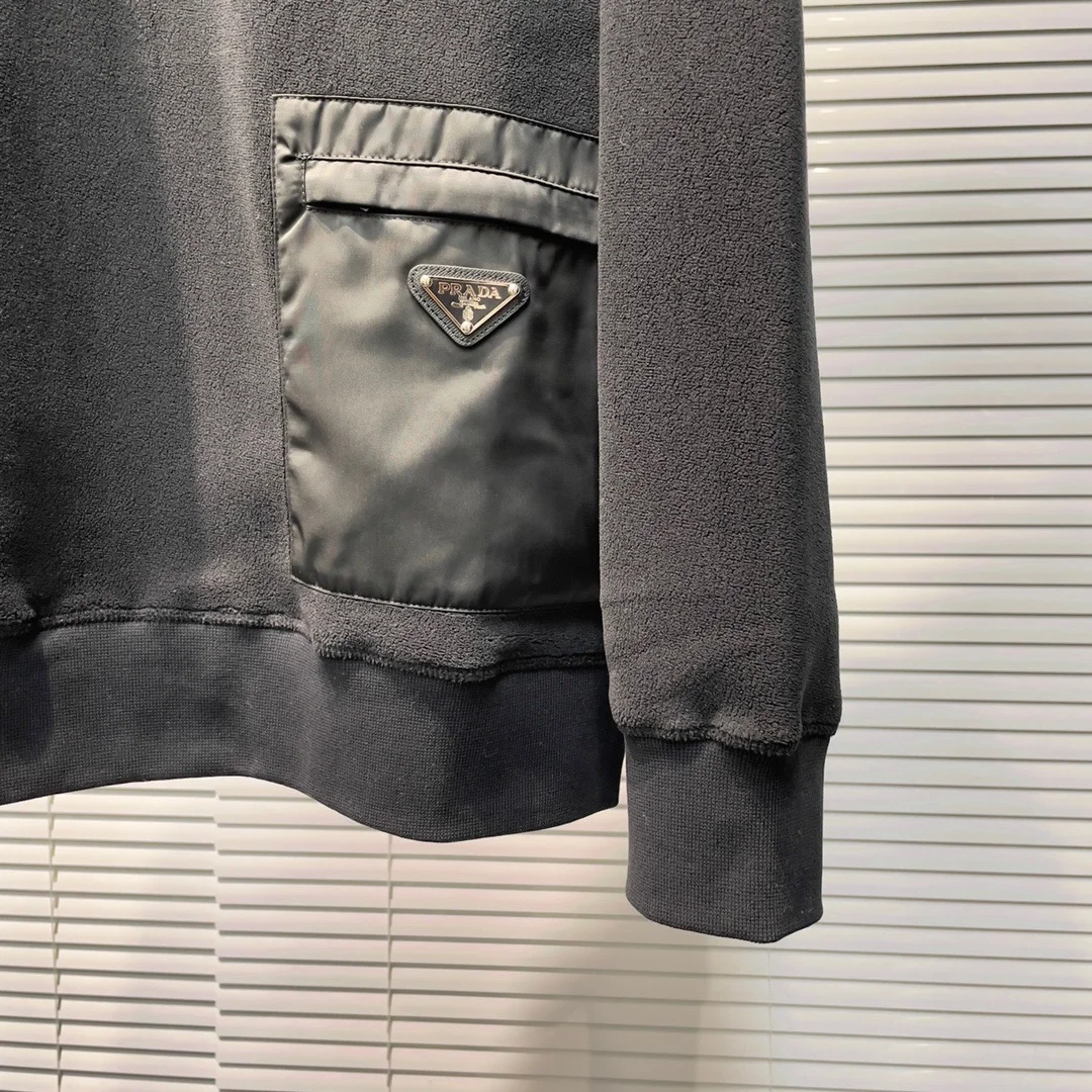 프라다 패브릭 테크니컬 스웨트 셔츠