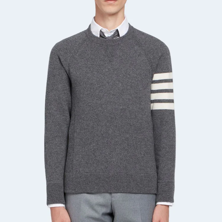 톰브라운 프렌치 캐시미어 크루넥 스웨터