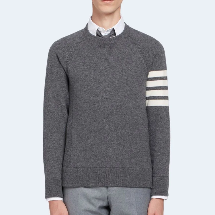 톰브라운 프렌치 캐시미어 크루넥 스웨터