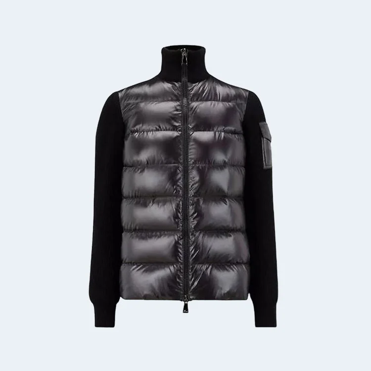 몽클레어 니트 패딩 자켓 블랙