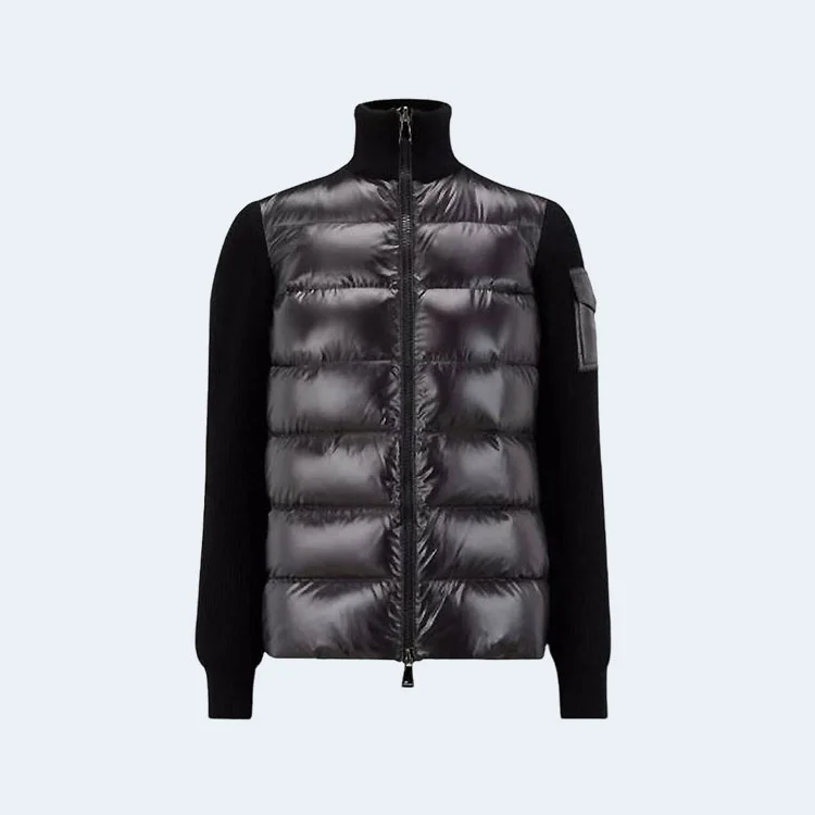 몽클레어 니트 패딩 자켓 블랙