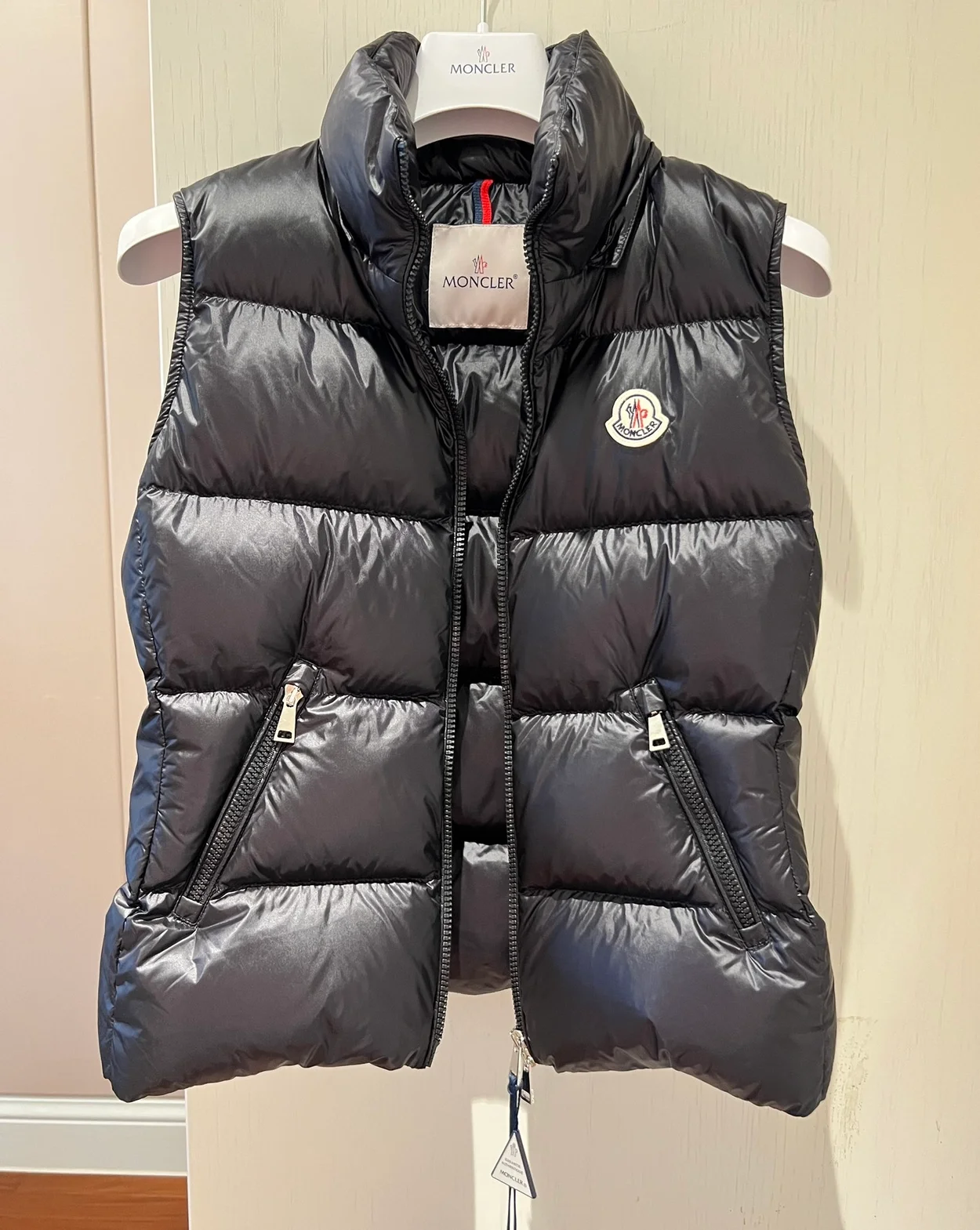 몽클레어 갈리뉴 다운 패딩 조끼 블랙