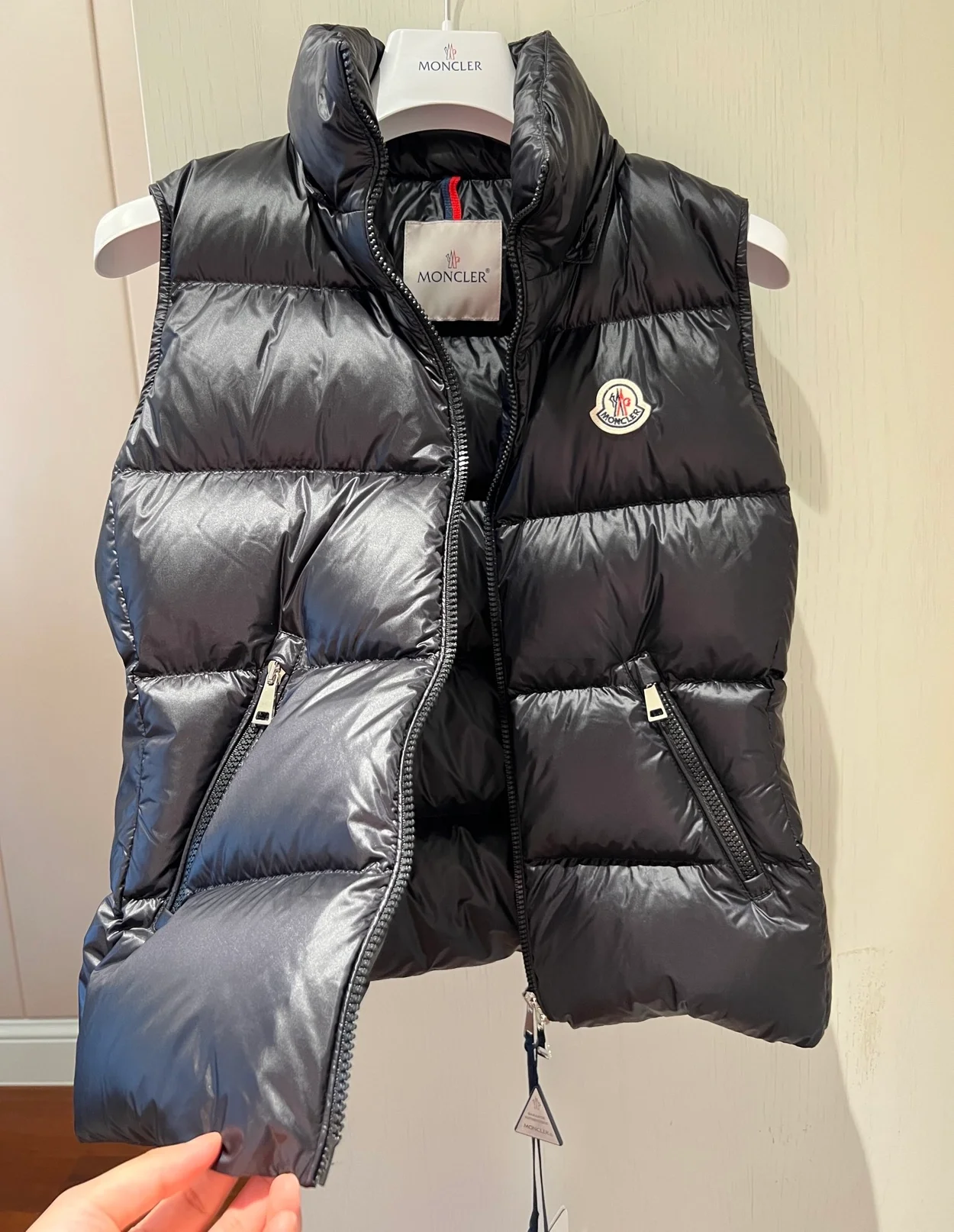 몽클레어 갈리뉴 다운 패딩 조끼 블랙