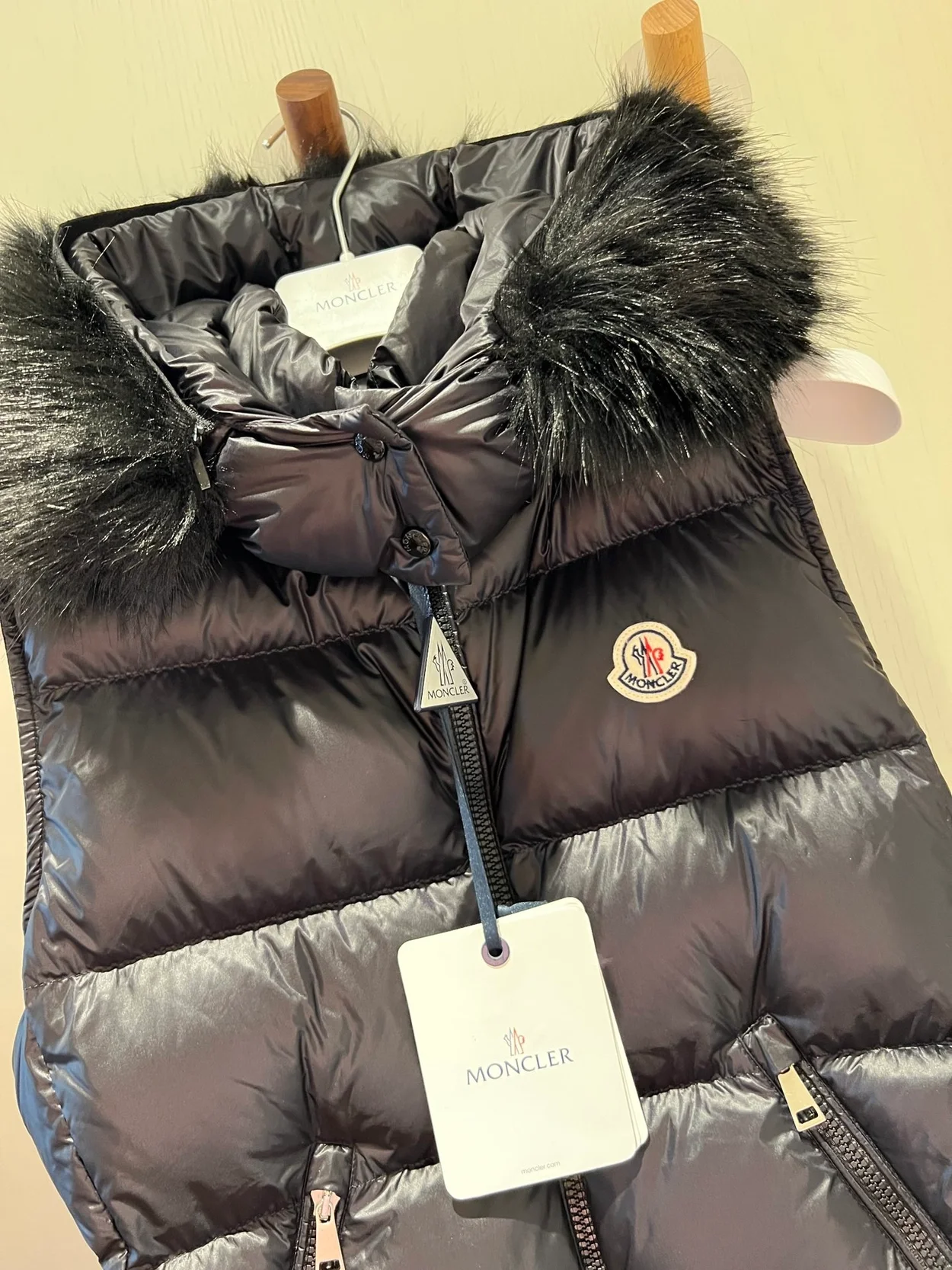 몽클레어 갈리뉴 다운 패딩 조끼 블랙